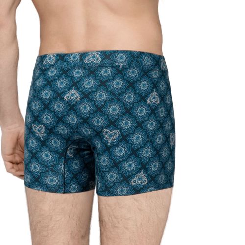 Мужские трусы боксеры темно-синие с принтом Doreanse 1748