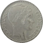 France, 20 Francs 1938 – "Turin" Series, XF