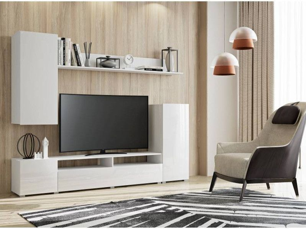 Гостиная Лира белый глянец