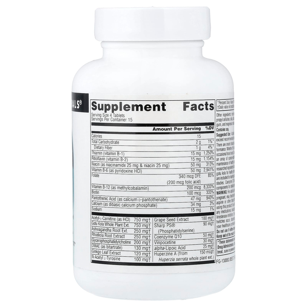 Source Naturals, Brain Charge®, 60 таблеток