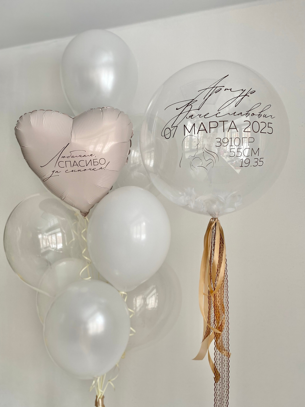 Воздушные шары на выписку " Мы тебя ждали " №2947