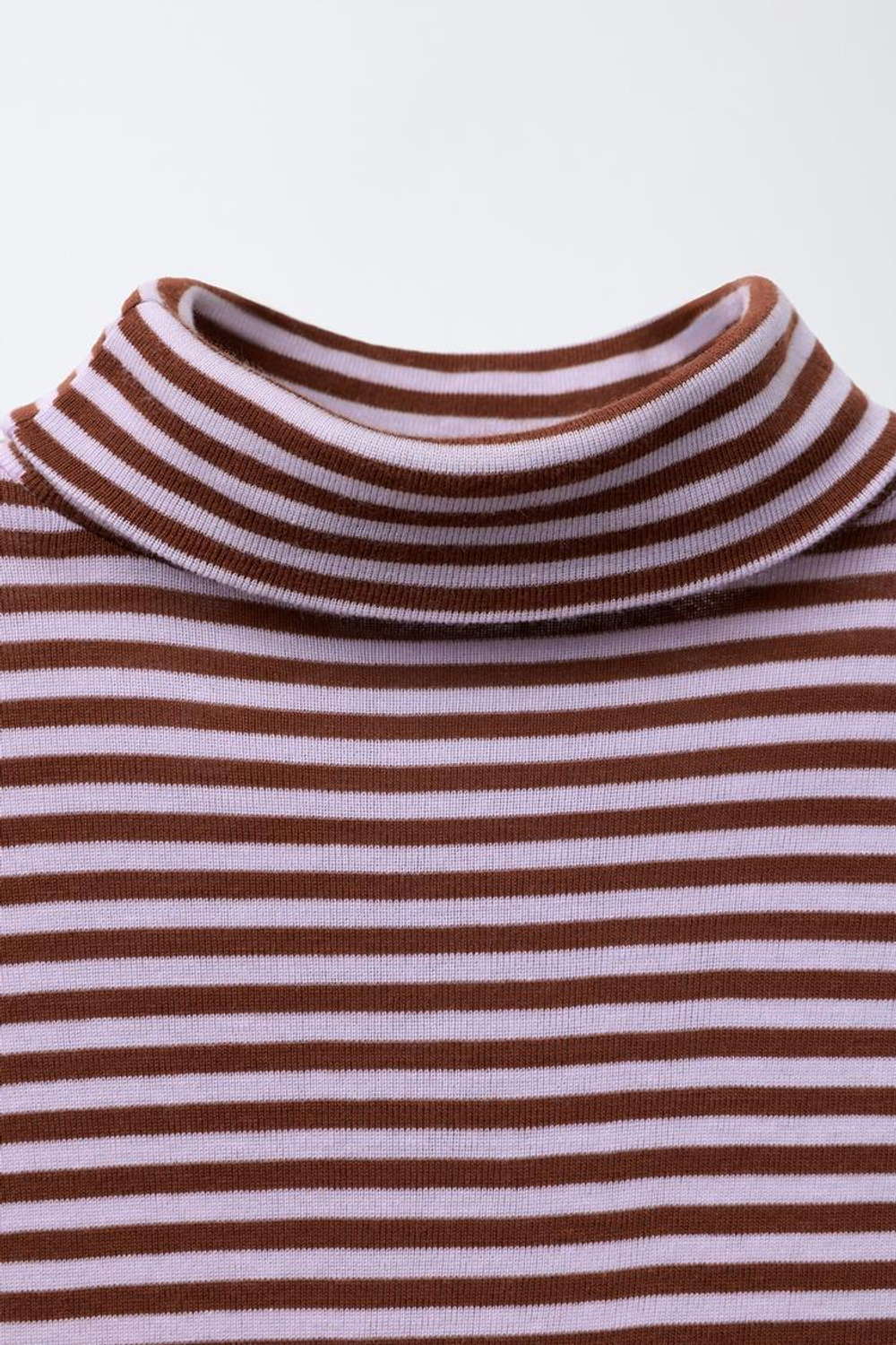 ZARA Х BENSIMON® ФУТБОЛКА С ВЫСОКИМ ВОРОТНИКОМ, РОЗОВЫЙ