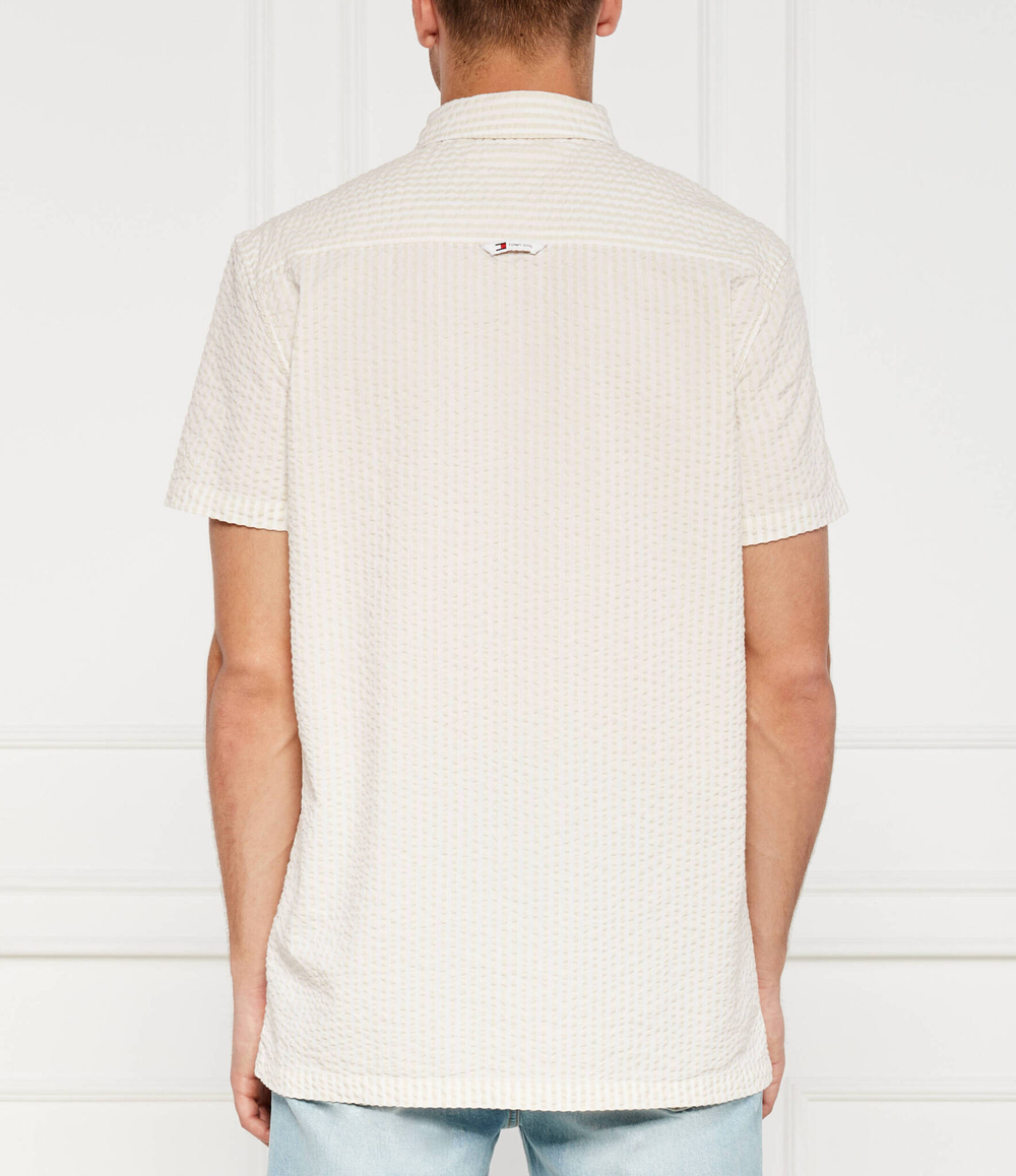 Рубашка STRIPE SEERSUCKER Tommy Jeans - кремовый (DM0DM18970)