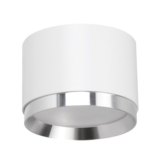 Светильник потолочный Feron Barrel DUET HL459 12W, 230V,GX53, белый + хром IP20