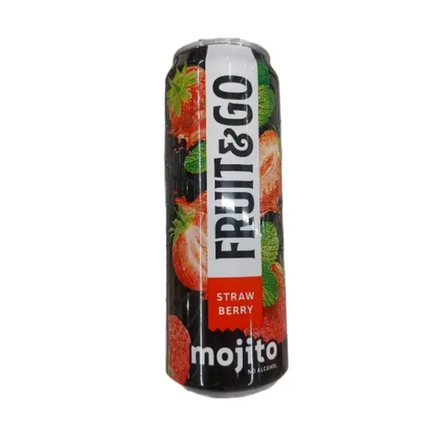 Напиток безалкогольный газированый Fruit&Go Мохито Клубника 0.45  мл