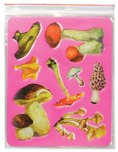 Трафарет 16.5*20.5см "Грибы" пластик е/п ЛУЧ