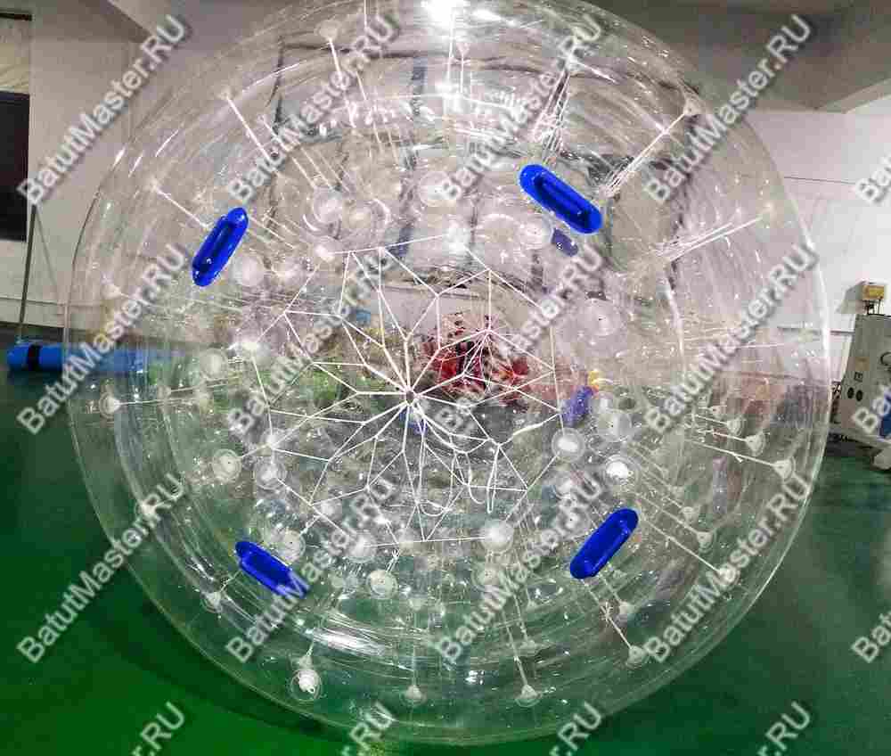 Аттракцион Водный роллер (Гидророллер) «Прозрачный» ТПУ, 2.5*2*2 м