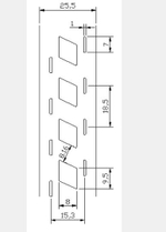 Лента стальная ET H2P-18.5x25-15