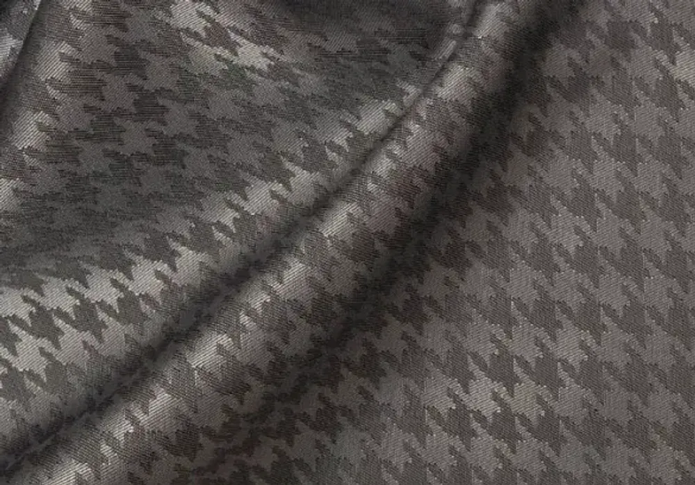 Ткань подкладочная Жаккард, шир. 145 см, 80 гр/м2, 100% п/э, серый