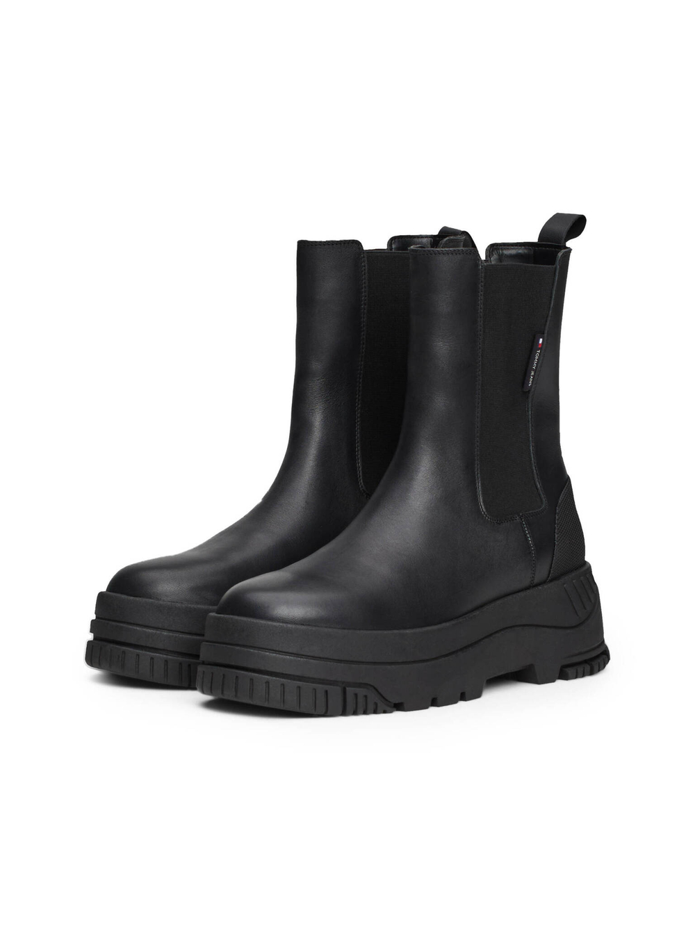 Кожаные челси Tommy Jeans - черный(EN0EN02597)