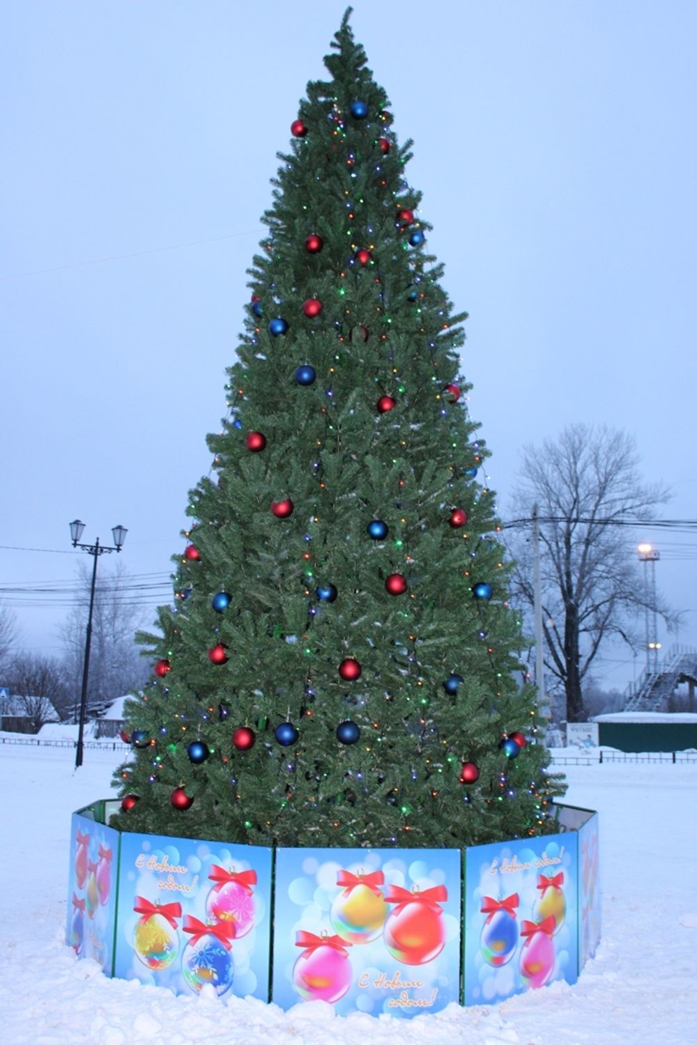 Ограждение для Каркасной уличной искусственной елки
