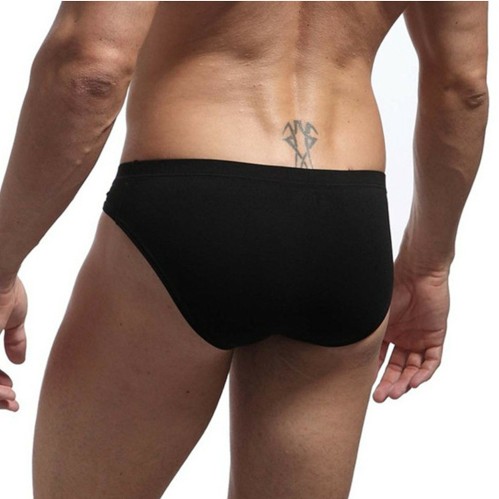Мужские трусы брифы черные JOCKMAIL JM2025-2