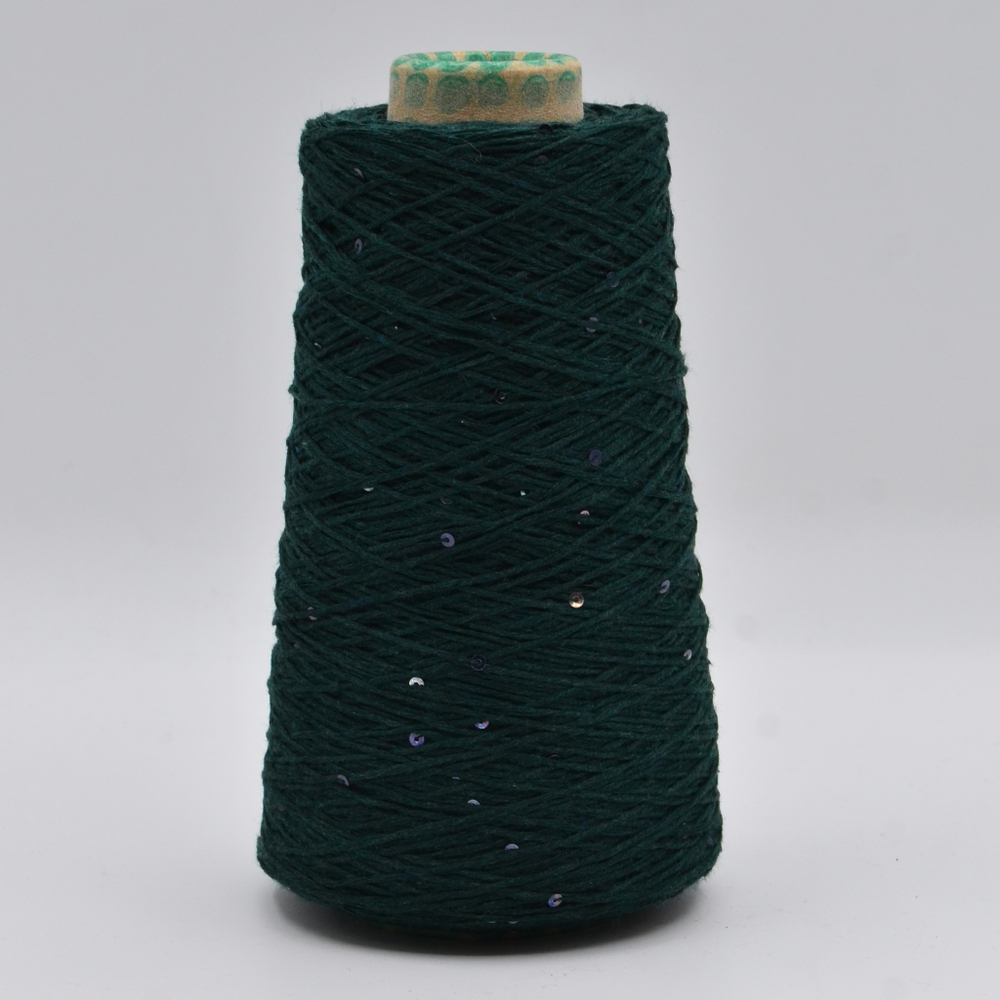 art. Merinos with paillettes (32 smeraldo)