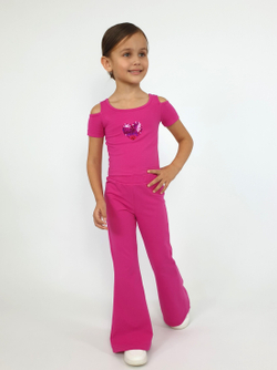 02-165-3 Комплект для девочки (фуфайка+брюки)