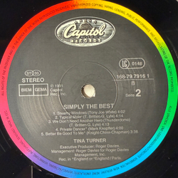 Виниловая пластинка Tina Turner ‎– Simply The Best 2LP