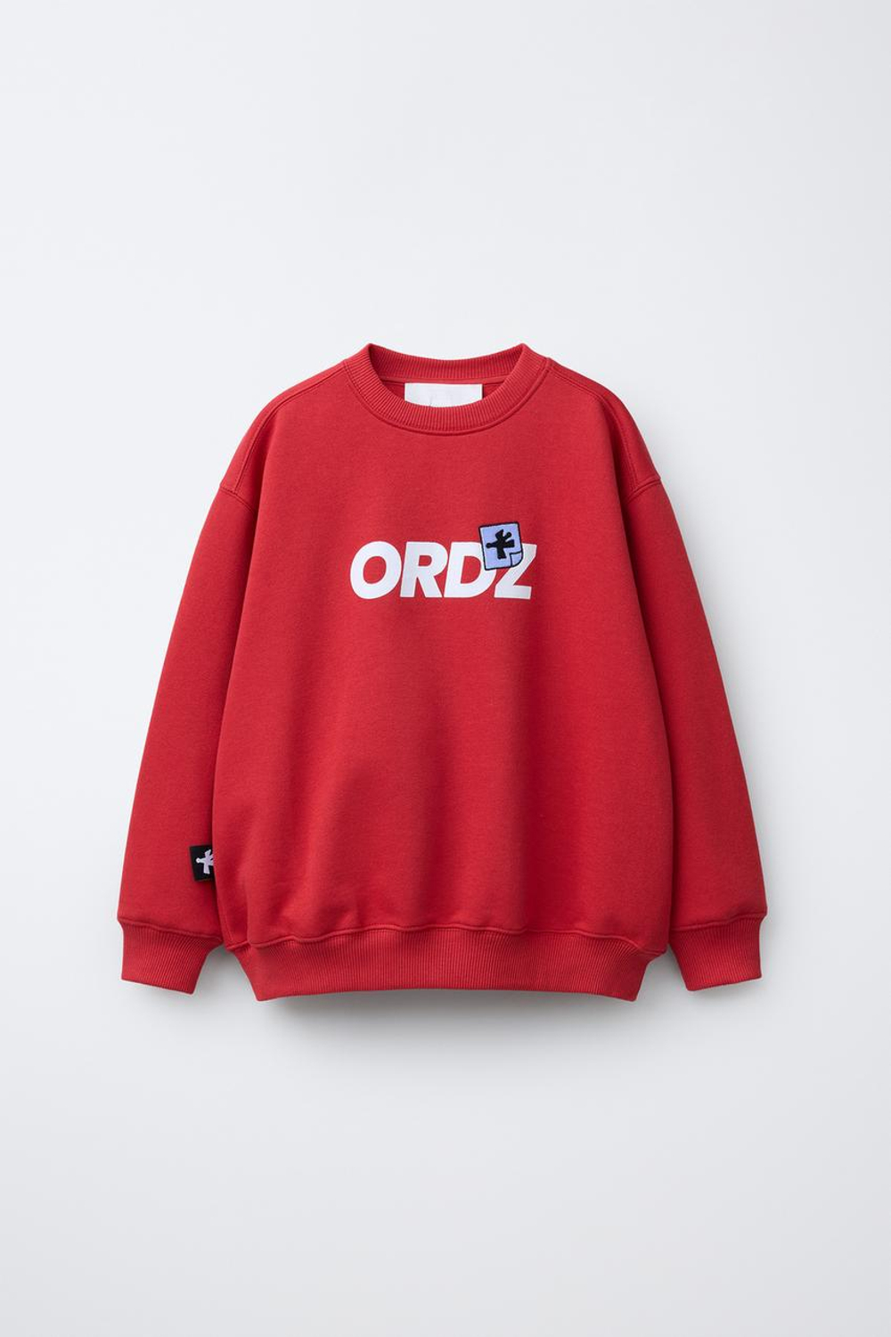 ZARA ТОЛСТОВКА С ЛОГОТИПОМ, КРАСНЫЙ