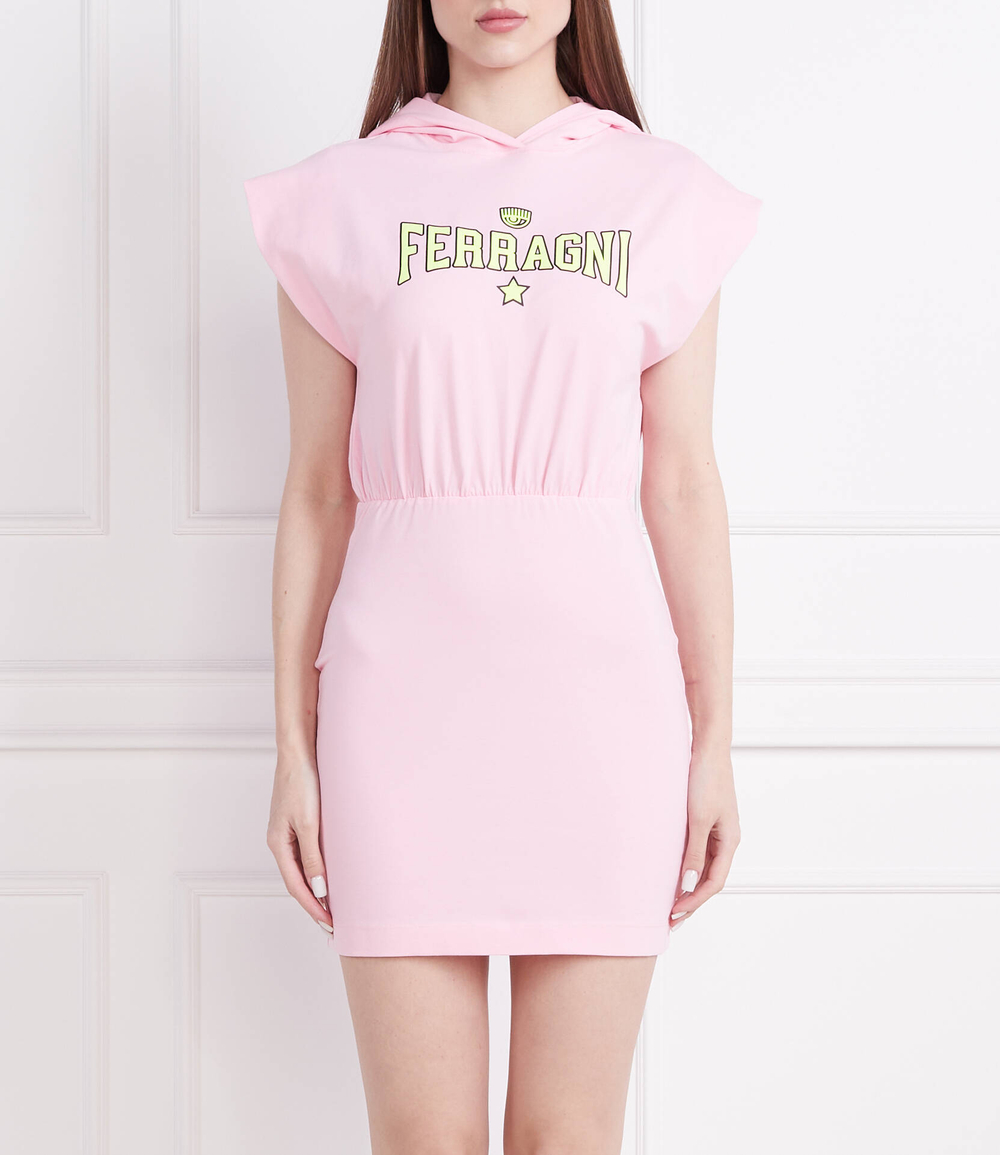 Платье 921 FERRAGNI EMBRO Chiara Ferragni - розовый(74CBOT01CJT20)