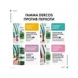 Vichy Dercos Caspa Control К Глубоко очищающий шампунь-пилинг против перхоти, 250 мл