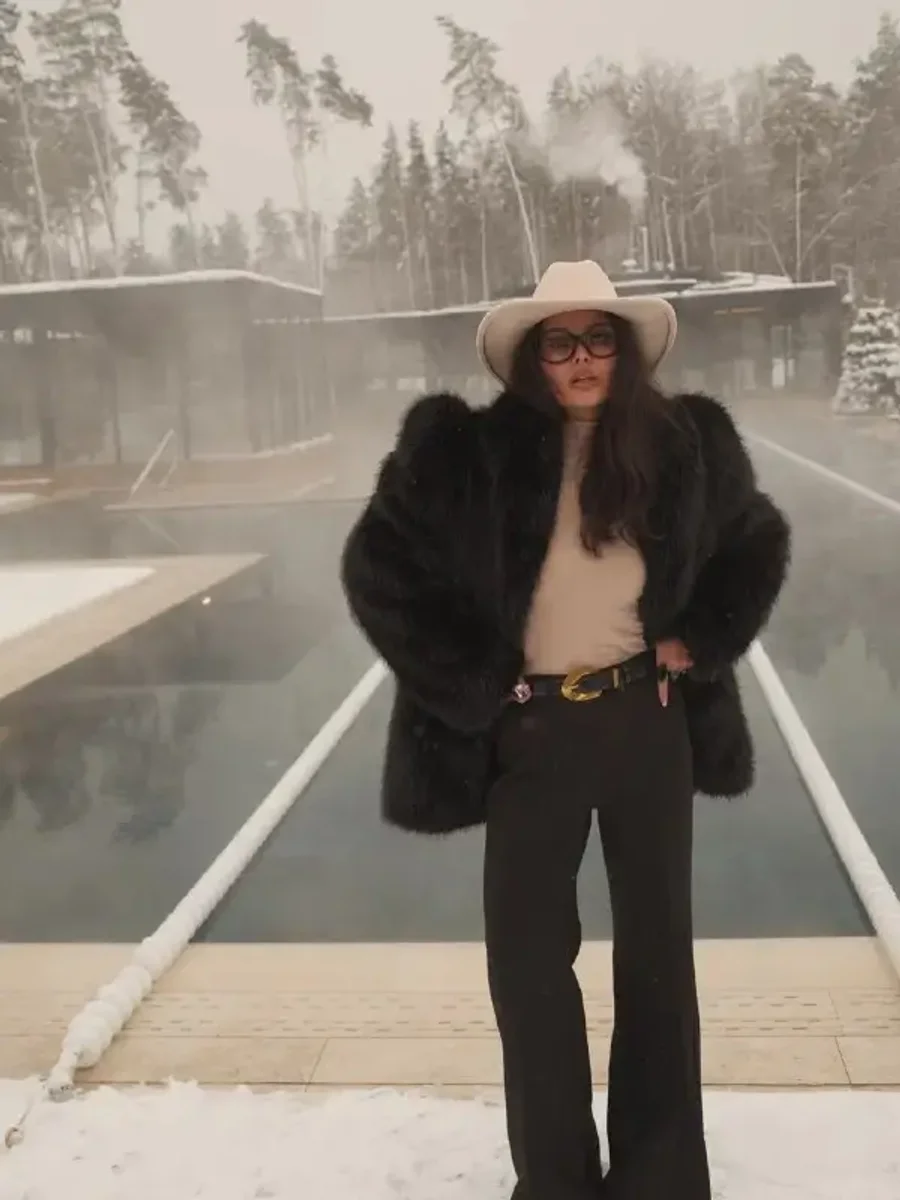 Шуба Kruella, Черный