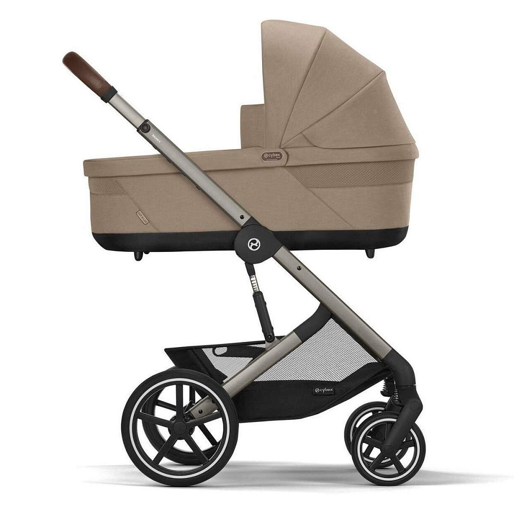 Коляска Cybex Balios S Lux TPE complete Cloud G Almond Beige Plus 3 в 1 Almond Beige с дождевиками