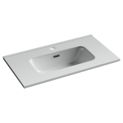 CN7029 Раковина мебельная накладная Compact 710x395x170, цвет белый