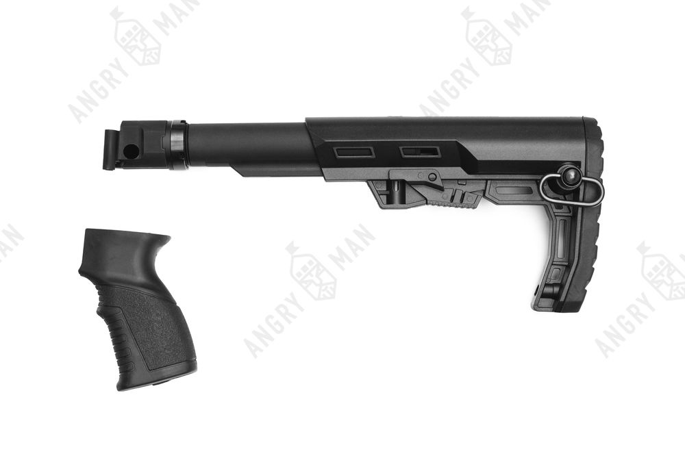 Комплект приклада на АКС-74У/АКСУ на базе приклада Alpha, K.Arma