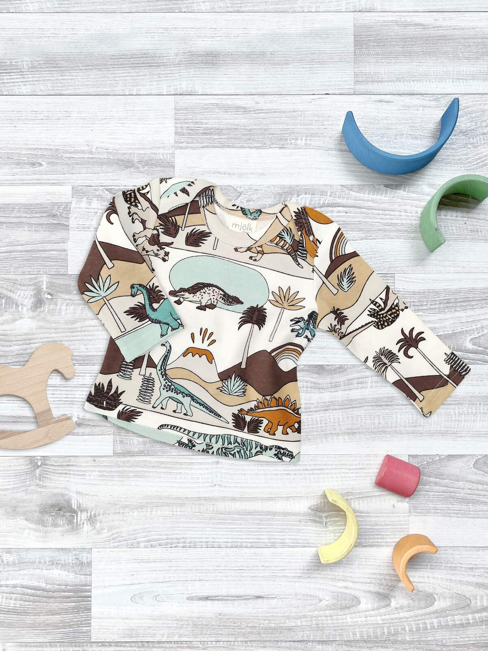 Футболка с длинным рукавом Mjölk Dinoworld