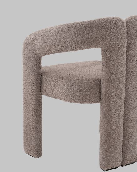Стул Болинджер букле светло-коричневый