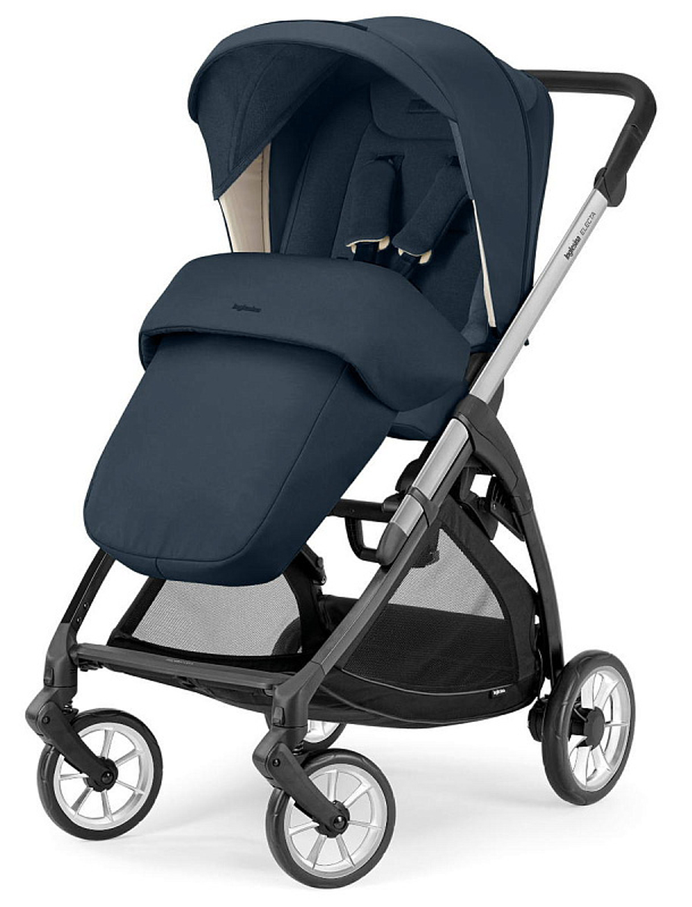 Коляска 3 в 1 Inglesina Electa System Quattro DRW 2025 с подставкой под люльку Hudson Blue