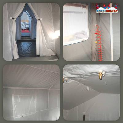 Модуль пневмокаркасный МЧС «Спецпункт» из ПВХ 25×10×4,5 м, пункт деактивации