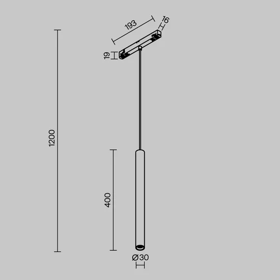 Трековый подвесной светильник Фокус / Focus Led Exility 2700-6000K 5Вт 36° Dim Dali2 Technical tr226-4-5wtw-m-dd2-b