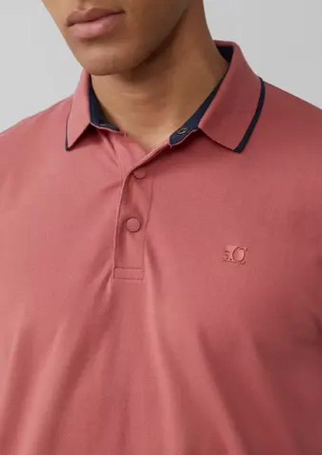 Спортивная рубашка-поло Piqué с контрастными деталями s.Oliver