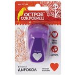 Дырокол фигурный 16 мм, Сердце, Остров Сокровищ