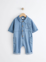 Комбинезон джинсовый для малышей Next Q96-697, Голубой