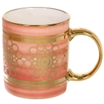 Кружка керамическая 350мл «Золотой узор», микс 4рисунка