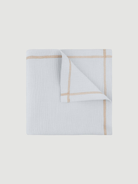 Плед-пелёнка Mjölk Blue Cloud из муслинового хлопка