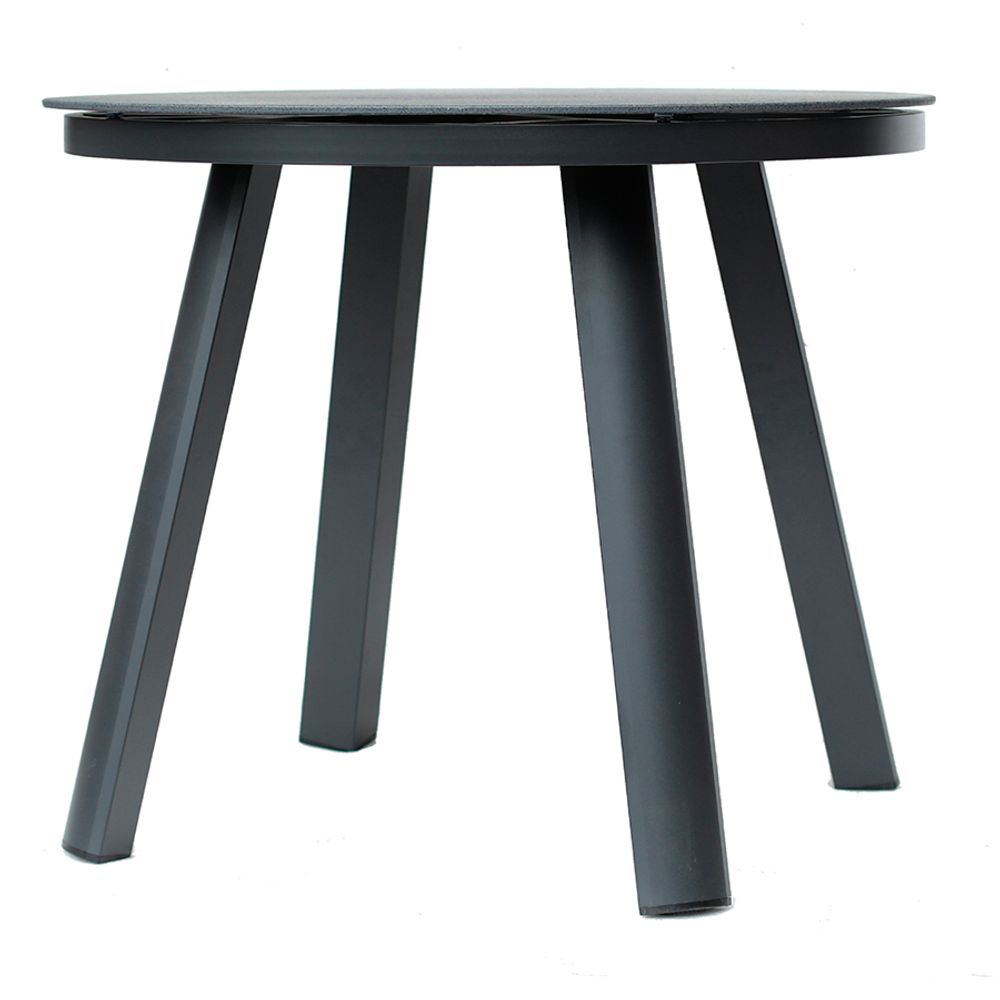 Стол обеденный Leif, 90 см, темно-серый