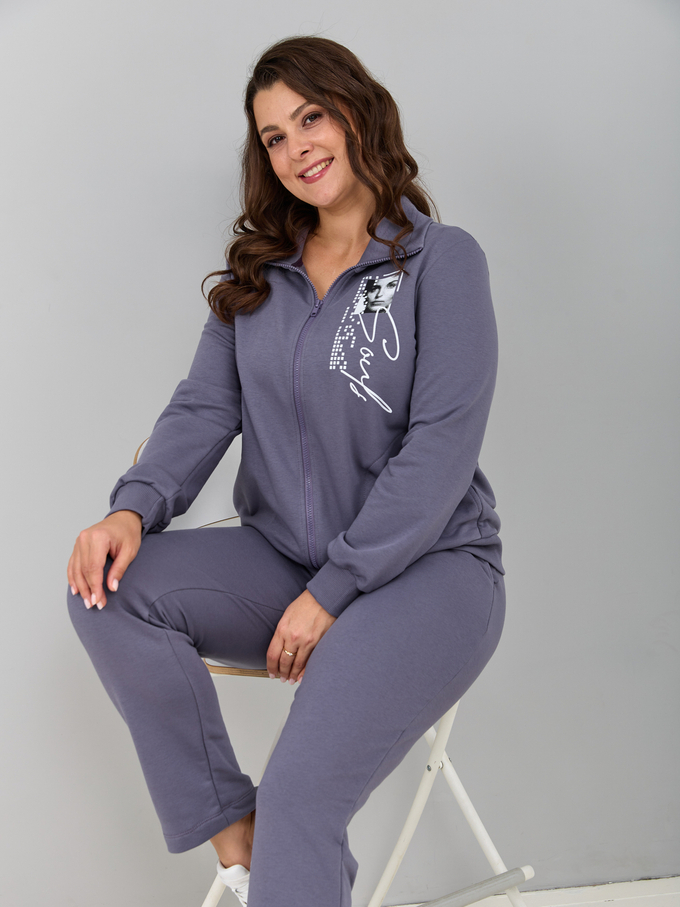 Костюм с брюками Кбфп-584/сиреневый