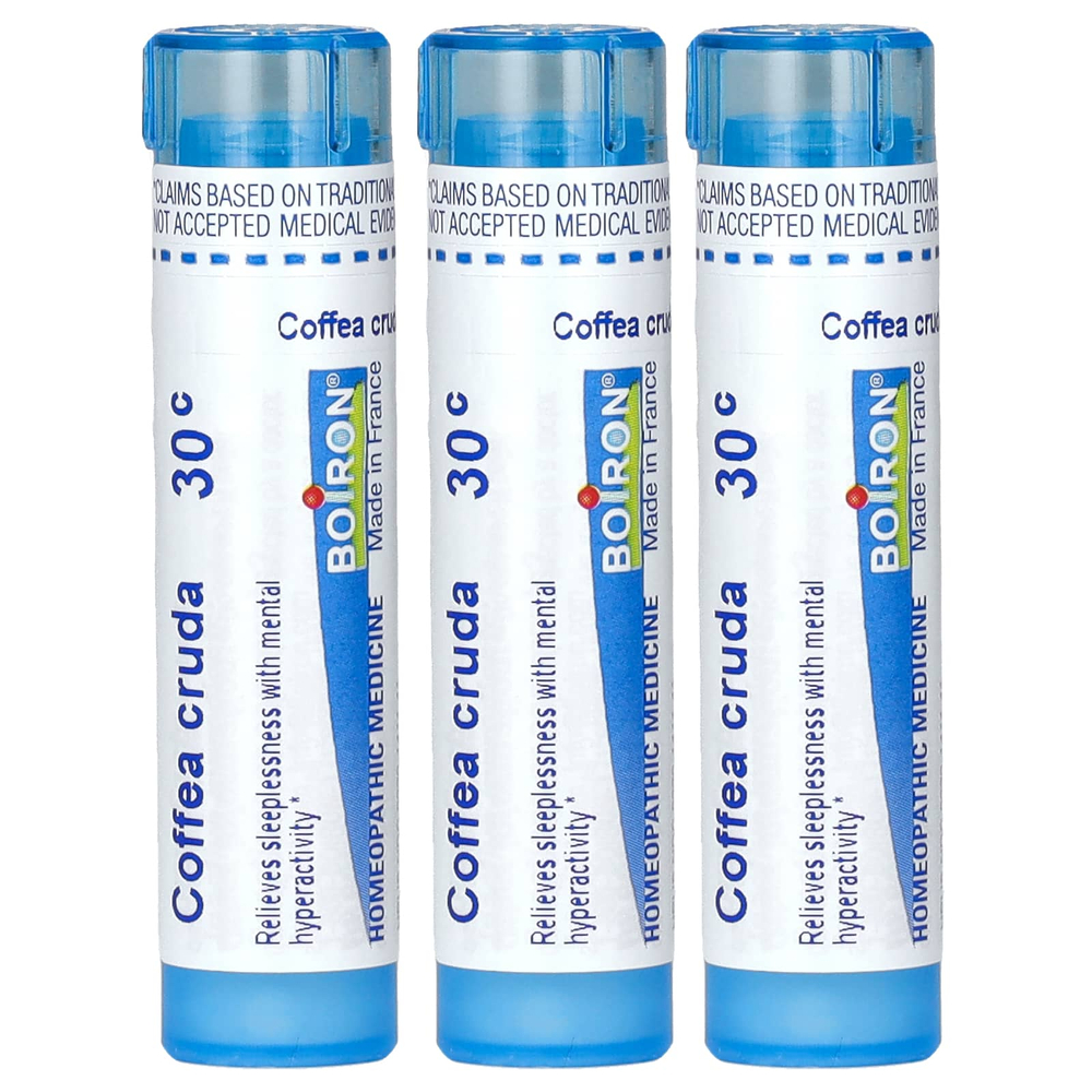 Boiron, Coffea, средство для облегчения сна, гранулы Meltaway, 30 ° C, 3 тюбика, 80 гранул в каждом