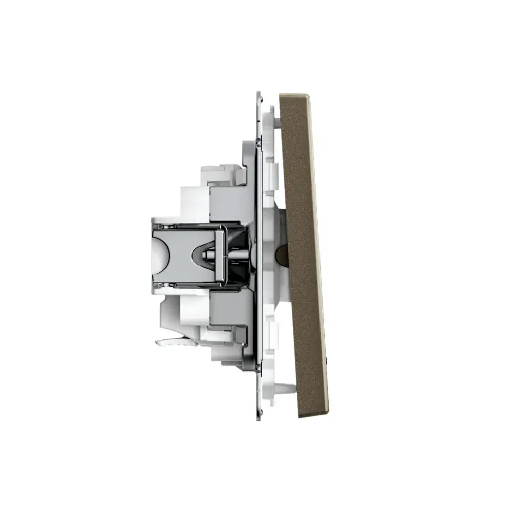 ARTGALLERY 1-клавишный ВЫКЛЮЧАТЕЛЬ с подсветкой, 10АХ, механизм, быстрозажим. клем., МОККО