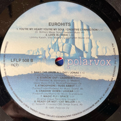 Винтажная виниловая пластинка LP Сборник Eurohits (Финляндия 1985) (Space, Divine, Kool And The Gang и др)