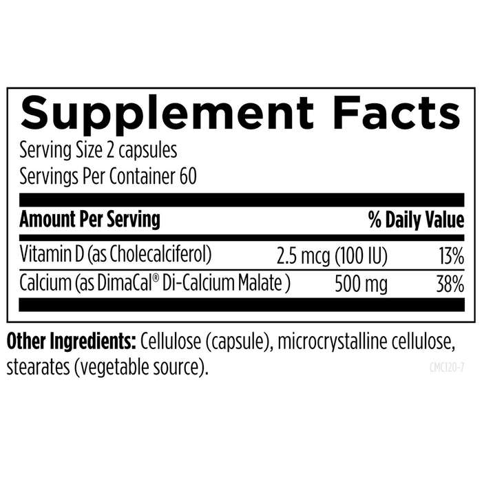 Малат кальция, Calcium Malate, Designs for Health, 120 капсул 2