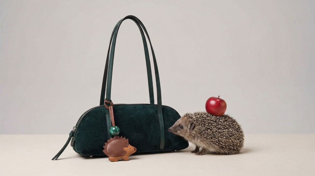 Женские сумки с кожаными и замшевыми подвесами — тренд 2026