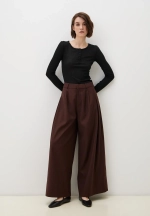 Брюки-палаццо свободного силуэта