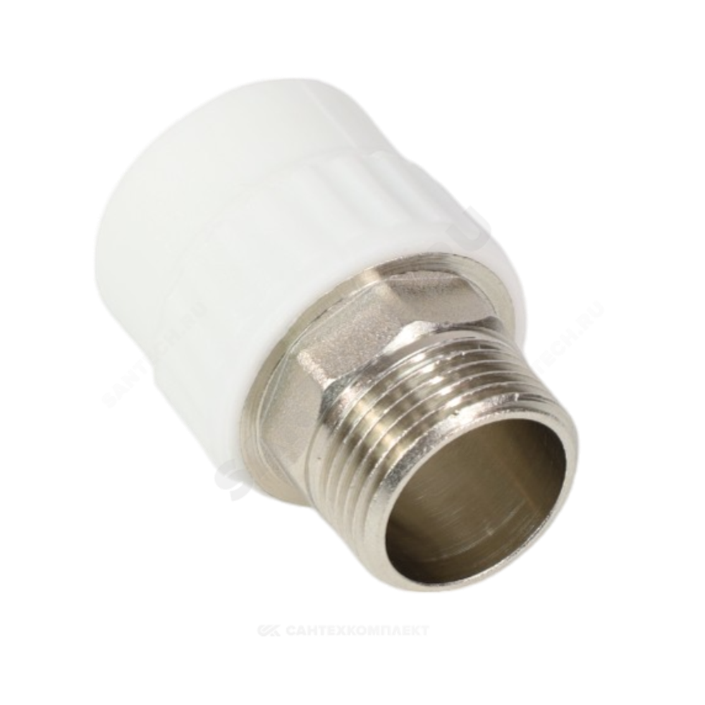 Муфта PP-R комбинированная белая Дн 63х2" НР под ключ VALFEX 10135063