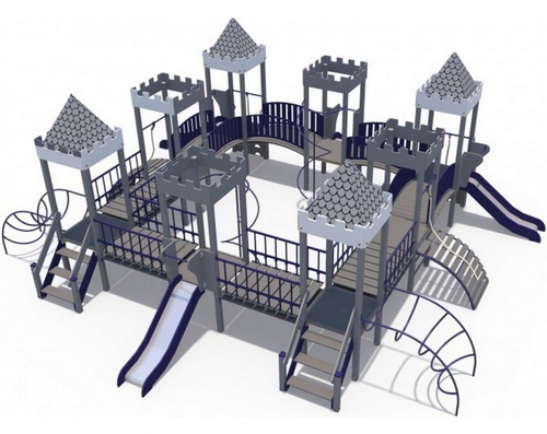 Детский игровой комплекс Переходы с 4-я горками Н-900 ДИО 13090.1