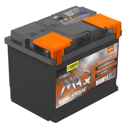 АКБ 6СТ-60 "POWERMAQ" п.п. 242*175*190 550А ЕАЗ