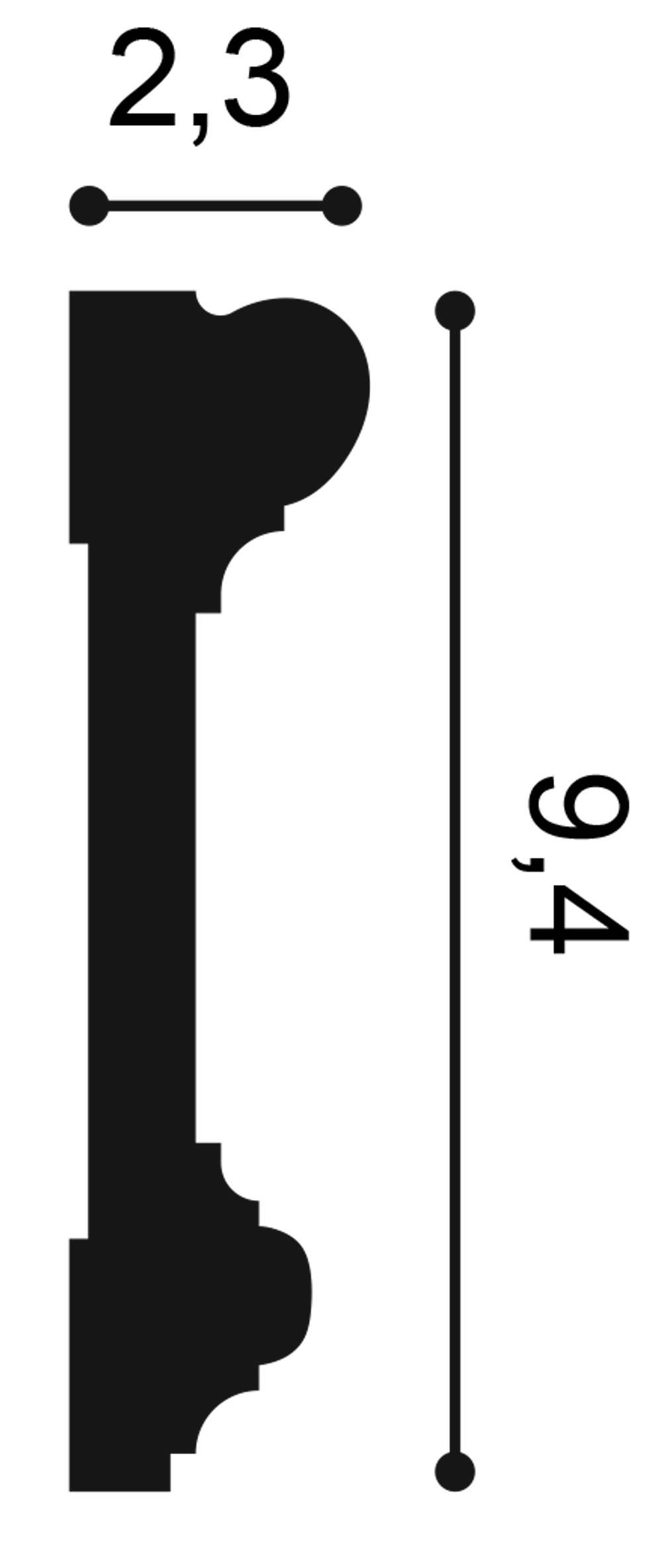 Молдинг DX121