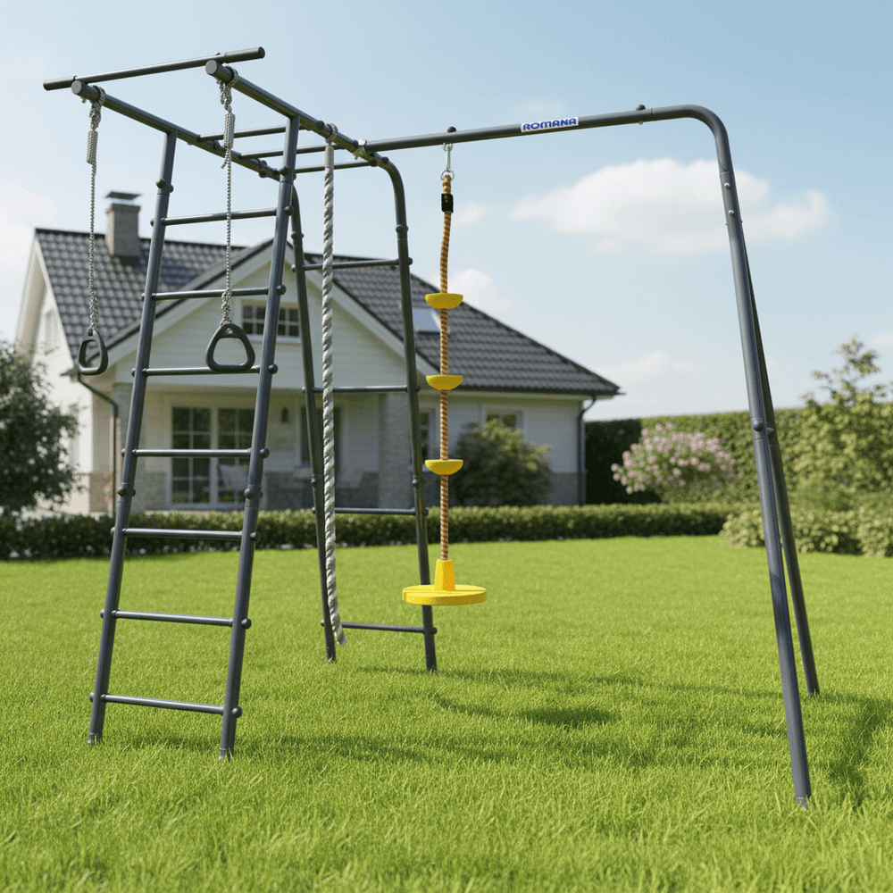 ROMANA Полянка (антрацит) (с качелями лодка)