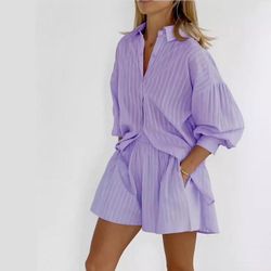 ДО ХЛОПОК Рубашка Шорты КРАПИНКА